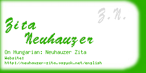 zita neuhauzer business card